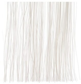 Decoris kerstboom folie slieren - 3x - tinsel - wit - 50 cm - kerstboomversiering