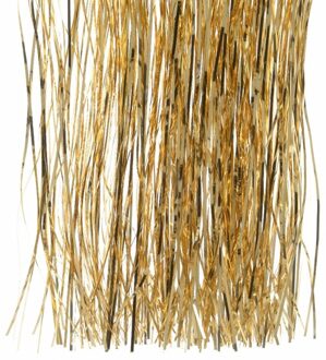 Decoris kerstboom folie slieren - tinsel - goud - 50 cm - Engelenhaar Goudkleurig