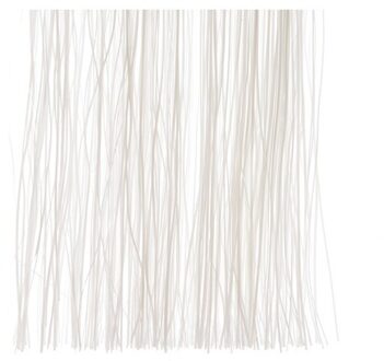 Decoris kerstboom folie slieren - tinsel - wit - 50 cm - kerstboomversiering