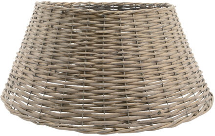 Decoris Kerstboomrok/kerstboommand - bruin - wilg hout - D70 x H28 cm - voor een kerstboom tot 240 cm