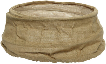 Decoris Kerstboomrok/kerstboommand - jute - D56 x H25 cm - kerstboom tot 180 cm - Kerstboommanden/kerstboomr Bruin