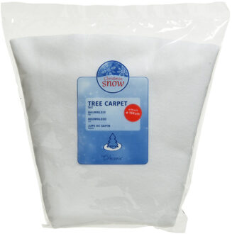 Decoris kerstboomrok - wit - 150 cm - vilt - rond - kerstboomrokken