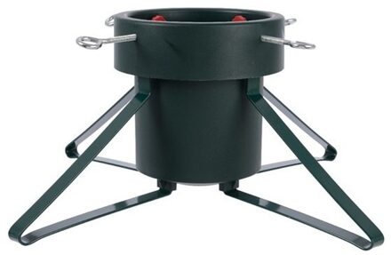 Decoris Kerstboomstandaard van ijzer stamdikte 11 cm Groen