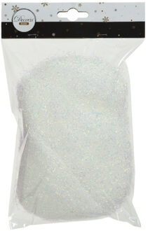 Decoris Kerstboomversiering engelenhaar - wit - 20 gram - Kerstversiering en kerstdecoratie