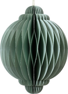 Decoris Kersthanger papier uivorm groen H15cm