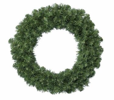 Decoris Kerstkrans/dennenkrans groen 35 cm - Kerstkransen