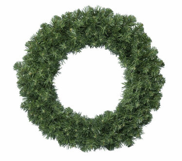 Decoris Kerstkrans/dennenkrans groen 35 cm