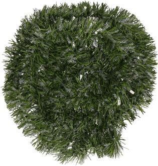 Decoris Kerstslinger - groen - 270 cm - lametta/tinsel - folie slinger - kerstversiering