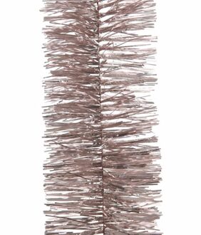Decoris kerstslinger - lichtroze - 270 x 7 cm - Guirlande folie lametta - kerstboomversiering