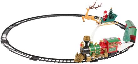 Decoris Kersttrein 90x90cm kunststof multi