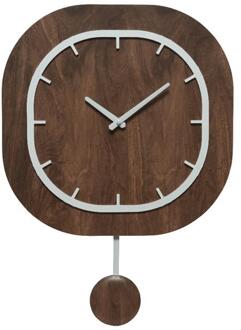 Decoris Klok mdf W40-H56cm bruin