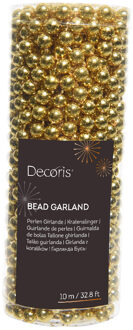 Decoris Kralenketting plastic 8mmx10m licht goud