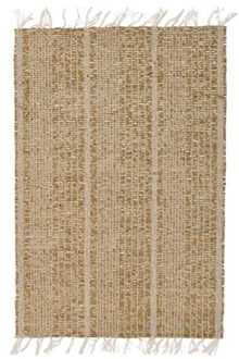 Decoris KSD - Beige/naturel gevlochten placemat 33 x 47 cm rechthoek - Placemats