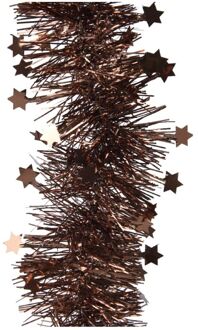 Decoris Lametta guirl. pvc d9l270 cm esprss kerst Bruin