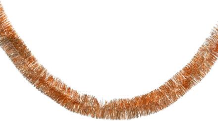 Decoris Lametta guirlande brandy Ø7xL270cm oranje