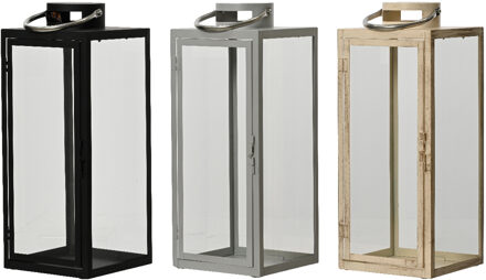 Decoris Lantaarn metaal zwart