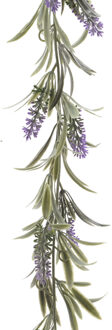 Decoris Lavendel kunsttak kunstplanten slinger 180 cm