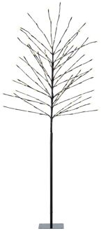 Decoris Led Boom Buiten Zwart - 160 Led's - Warm Wit - 180cm - Binnen & Buiten