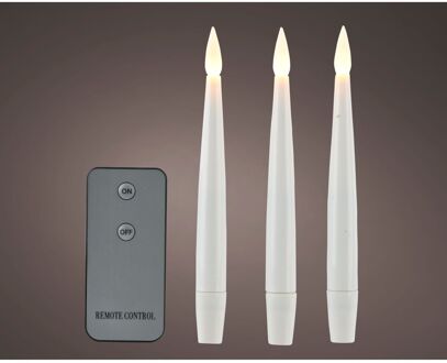 Decoris Led Kaarsen - 10 Led's - Warm Wit - 18cm - Binnen