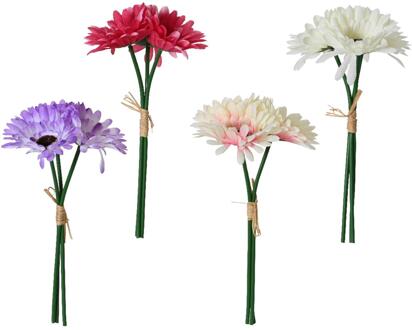 Decoris Madeliefje bosje a 3 stelen 26cm verschillende