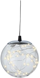 Decoris Micro Led Bal Plastic Transparant - 40 Led's - Warm Wit - 15cm - Binnen & Buiten
