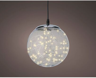 Decoris Micro Led Bal Plastic Transparant Warm Wit - 140 Led's - Warm Wit - 32cm - Binnen & Buiten