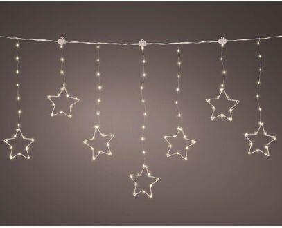 Decoris Micro Led Gordijn Lichtsnoer - 156 Led's - Warm Wit - 18cm - Binnen & Buiten