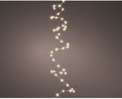 Decoris Micro Led Kerstverlichting Lichtsnoer - 100 Led's - Warm Wit - 159cm - Binnen