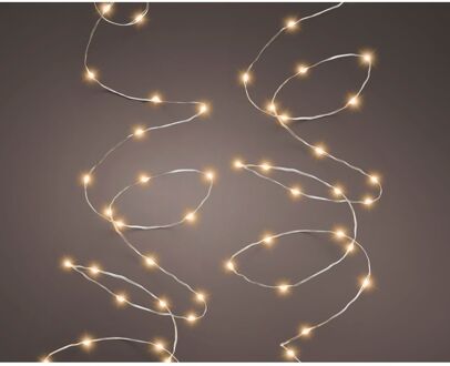 Decoris Micro Led Kerstverlichting Lichtsnoer - 200 Led's - Klassiek Wit - 9,95m - Binnen & Buiten