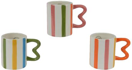 Decoris Mok dolomiet 250ml streep multi