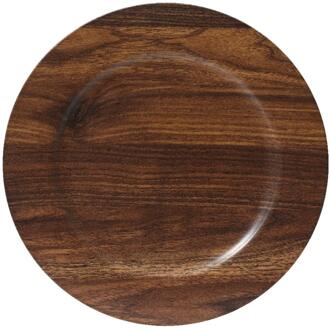 Decoris Onderbord bruin Ø33xH1,5cm