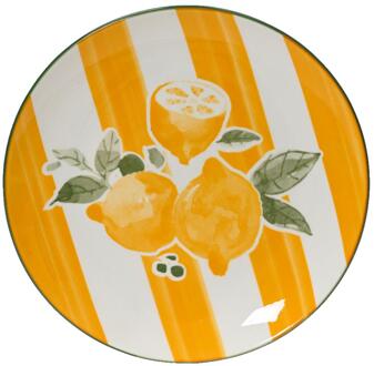 Decoris Ontbijtbord porselein Ø19.2cm citroen geel