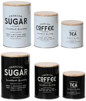 Decoris Opbergblik set a 3 Ø11x16.2cm verschillende