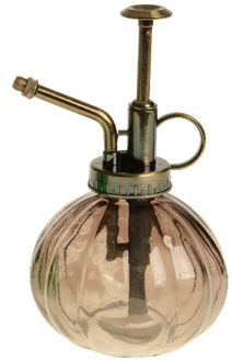 Decoris Plantenspuit/vernevelaar van glas - 200 ml - bruin - 9 x 10 x 15 cm