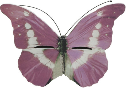 Decoris Roze vlinder insectenhotel 20 cm - Insectenhotel