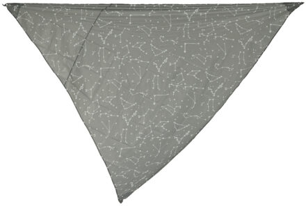 Decoris Schaduwdoek/zonnescherm driehoek grijs 3 x 3 x 3 meter - Schaduwdoeken