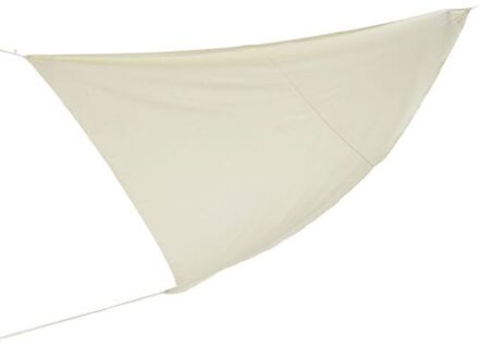 Decoris Schaduwdoek/zonnescherm driehoek wit 3,6 x 3,6 x 3,6 meter - Schaduwdoeken