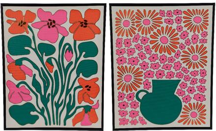 Decoris Schilderij canvas 40x50cm multi rood