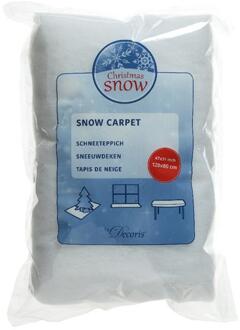Decoris Sneeuwdeken pes l120b80h1 cm wit kerst