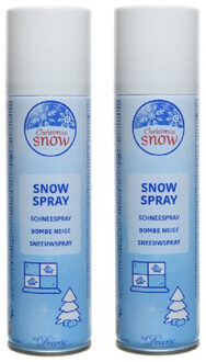 Decoris Sneeuwspray - 4x stuks - bus 150 ml - wit - milieuvriendelijk - ECO - spuitsneeuw