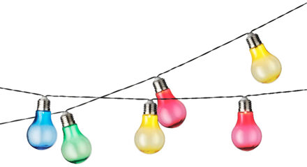 Decoris Solar tuinverlichting/feestverlichting gekleurd 4.5m - Lichtsnoeren