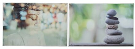 Decoris Tuindoek canvas outdoor 60x90cm buddha multi