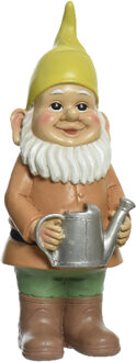 Decoris Tuinkabouter met gieter - kunststeen - H29 cm