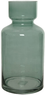 Decoris Vaas - groen - glas - 6L - B15 x H30 cm