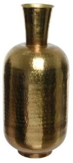 Decoris Vaas - metaal - goudkleurig - 20 x 45 cm