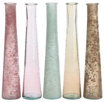 Decoris Vaas recycleglas dia7x32cm