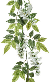 Decoris Wisteria - Wit - Kunstplant - Slinger - 150 Cm