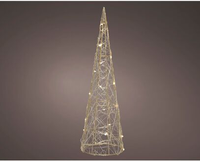 Decorismicro Led Conemetaal Lichtsnoer - 40 Led's - Warm Wit - 80cm