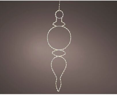 Decorismicro Led Lijst Drip Steady Lichtsnoer - 135 Led's - Warm Wit - 58cm - Binnen & Buiten