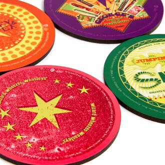 Decorsome x Harry Potter Magic Badges Round Coaster Set